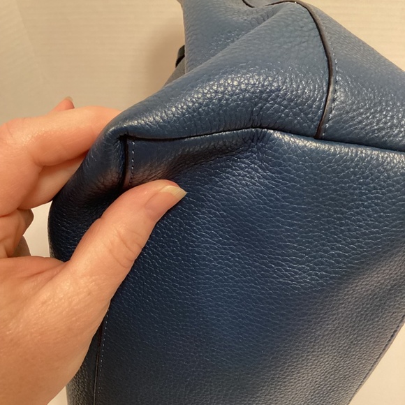 EUC Tory Burch Blue Hobo Bag - Picture 7 of 16